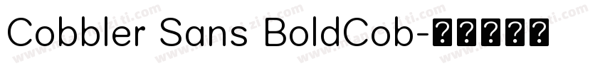 Cobbler Sans BoldCob字体转换